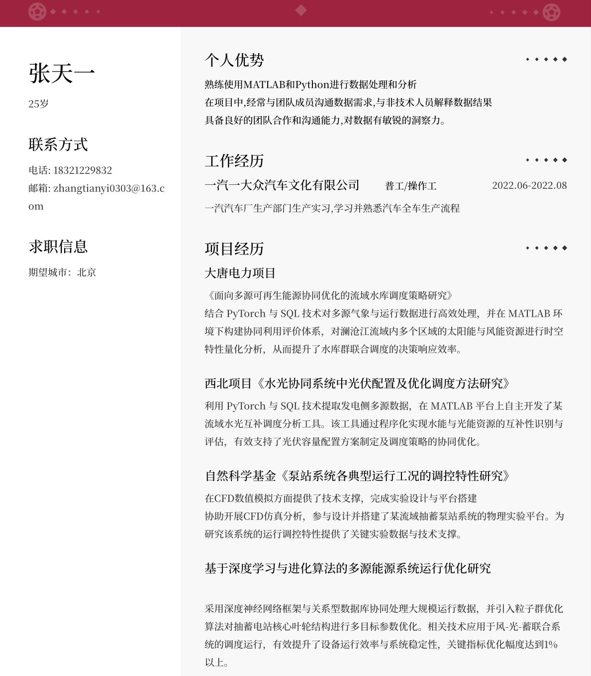 resume share
